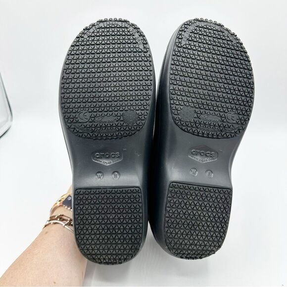 Crocs womens Neria Pro II Clog Work Shoes size 11 Slip Ons INSOLES MISSING Sz W8 - Picture 9 of 12